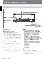 Preview for 8 page of Sony HVR M15U - Professional Video Cassete recorder/player Operating Instructions Manual