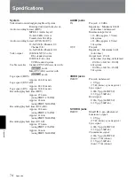 Preview for 74 page of Sony HVR M15U - Professional Video Cassete recorder/player Operating Instructions Manual