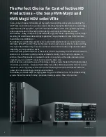 Предварительный просмотр 2 страницы Sony HVR M25U - Professional Video Cassete recorder/player Brochure & Specs