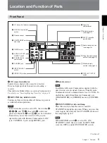 Preview for 9 page of Sony HVR M25U - Professional Video Cassete recorder/player Operating Instructions Manual