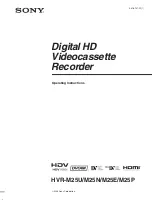 Preview for 190 page of Sony HVR M25U - Professional Video Cassete recorder/player Service Manual