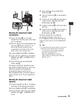 Preview for 11 page of Sony HVR-MRC1 Operating Manual