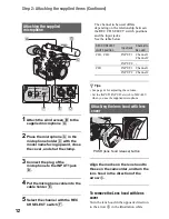 Preview for 12 page of Sony HVR-MRC1 Operating Manual