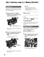 Preview for 22 page of Sony HVR-MRC1 Operating Manual