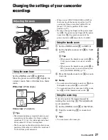 Preview for 27 page of Sony HVR-MRC1 Operating Manual