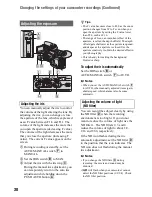 Preview for 30 page of Sony HVR-MRC1 Operating Manual