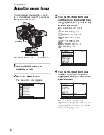 Preview for 64 page of Sony HVR-MRC1 Operating Manual