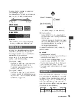 Preview for 73 page of Sony HVR-MRC1 Operating Manual