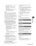 Preview for 91 page of Sony HVR-MRC1 Operating Manual