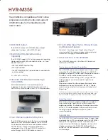 Preview for 17 page of Sony HVR-S270E Brochure & Specs