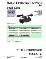 Sony HVR-V1C Service Manual preview