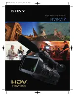 Sony HVR-V1P Brochure & Specs preview