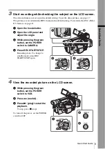 Preview for 9 page of Sony HVR-Z1E Operating Instructions Manual