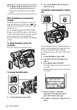 Preview for 12 page of Sony HVR-Z1E Operating Instructions Manual