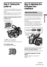 Preview for 15 page of Sony HVR-Z1E Operating Instructions Manual