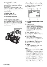 Preview for 22 page of Sony HVR-Z1E Operating Instructions Manual