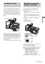 Preview for 25 page of Sony HVR-Z1E Operating Instructions Manual