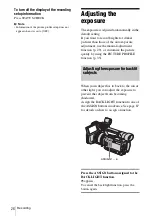 Preview for 26 page of Sony HVR-Z1E Operating Instructions Manual