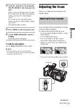 Preview for 33 page of Sony HVR-Z1E Operating Instructions Manual