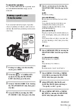 Preview for 43 page of Sony HVR-Z1E Operating Instructions Manual