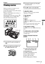 Preview for 49 page of Sony HVR-Z1E Operating Instructions Manual