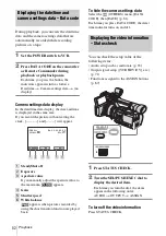 Preview for 52 page of Sony HVR-Z1E Operating Instructions Manual