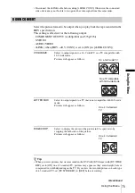 Preview for 75 page of Sony HVR-Z1E Operating Instructions Manual