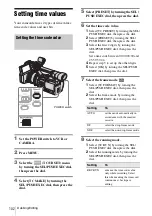 Preview for 102 page of Sony HVR-Z1E Operating Instructions Manual