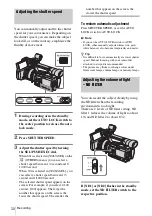 Предварительный просмотр 30 страницы Sony HVR Z1U - Camcorder - 1080i Operating Instructions Manual