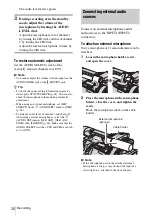 Предварительный просмотр 38 страницы Sony HVR Z1U - Camcorder - 1080i Operating Instructions Manual