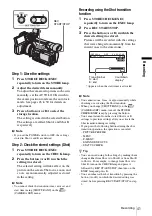 Предварительный просмотр 41 страницы Sony HVR Z1U - Camcorder - 1080i Operating Instructions Manual