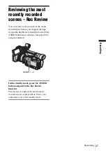 Предварительный просмотр 47 страницы Sony HVR Z1U - Camcorder - 1080i Operating Instructions Manual