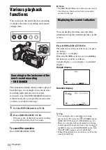 Предварительный просмотр 50 страницы Sony HVR Z1U - Camcorder - 1080i Operating Instructions Manual