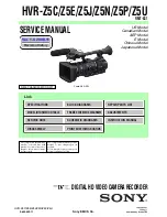 Sony HVR-Z5C Service Manual preview