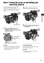 Preview for 17 page of Sony HVR-Z5N Operating Manual