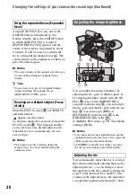 Preview for 30 page of Sony HVR-Z5N Operating Manual