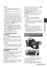 Preview for 33 page of Sony HVR-Z5N Operating Manual