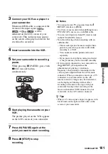 Preview for 101 page of Sony HVR-Z5N Operating Manual