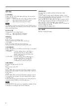 Предварительный просмотр 8 страницы Sony HVRMRC1K - Mem Recording Unit Operating Instructions Manual