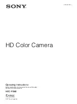 Sony HXC-FB80 Operating Instructions Manual предпросмотр