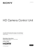 Sony HXCU-FB70 Operating Instructions Manual preview