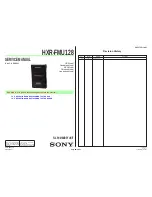 Preview for 1 page of Sony HXR-FMU128 Service Manual