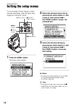 Preview for 14 page of Sony HXR-IFR5 Operating Manual