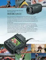 Предварительный просмотр 2 страницы Sony HXR-MC1/ACC Specifications