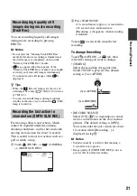 Preview for 21 page of Sony HXR-MC1 Brochure Operating Manual