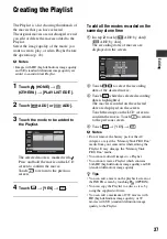 Предварительный просмотр 37 страницы Sony HXR-MC1 Brochure Operating Manual