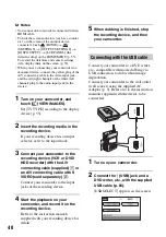 Preview for 40 page of Sony HXR-MC1 Brochure Operating Manual