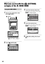 Preview for 46 page of Sony HXR-MC1 Brochure Operating Manual