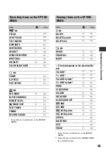 Preview for 59 page of Sony HXR-MC1 Brochure Operating Manual