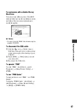 Предварительный просмотр 67 страницы Sony HXR-MC1 Brochure Operating Manual